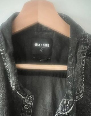 Camisa ONLY & SONS gris efecto lavado