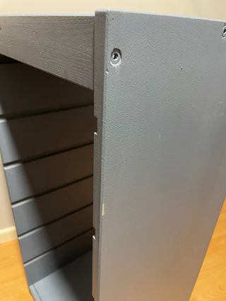 Mueble Almacenaje Ikea Pino pintado en azul