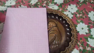 Piatto Antico Rame Martelato Mano