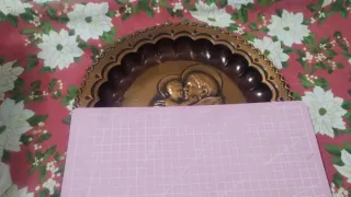 Piatto Antico Rame Martelato Mano