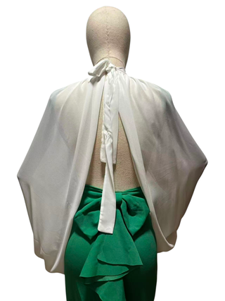 Capa gasa blanca manga ancha