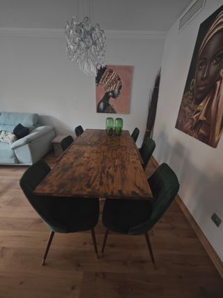 Mesa comedor extensible madera