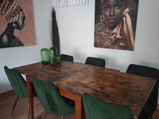 Mesa comedor extensible madera