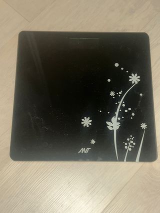 Báscula digital baño diseño flores