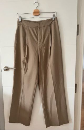 Pantalón traje beige mujer Shein