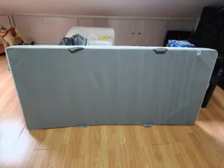 Estructura Cama Malm Blanca y colchón perfecto.