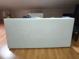 Estructura Cama Malm Blanca y colchón perfecto.