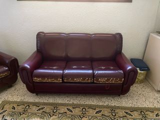 Sofá y 2 butacas + alfombra