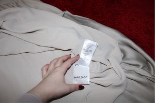 Abito corto Naf Naf crema taglia unica nuovo