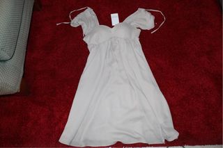 Abito corto Naf Naf crema taglia unica nuovo