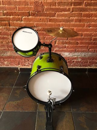 Batería Infantil Millenium Verde