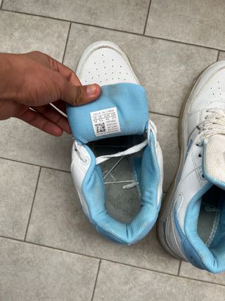Scarpe Off-White bianche e blu