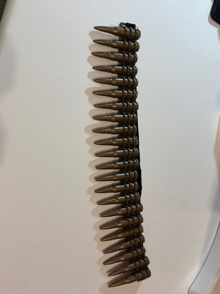 Cinturón Balas Plástico Disfraz Militar