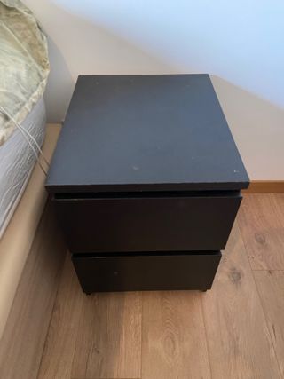 2 Comodini Neri IKEA MALM