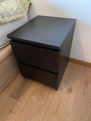 2 Comodini Neri IKEA MALM