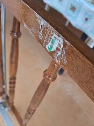 Cuna madera vintage con ruedas