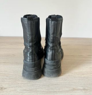 Botas militares negras plataforma