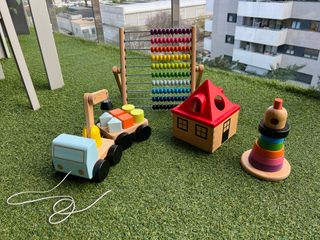 Pack 4 Juguetes Madera Ikea