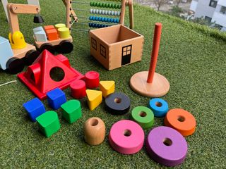 Pack 4 Juguetes Madera Ikea