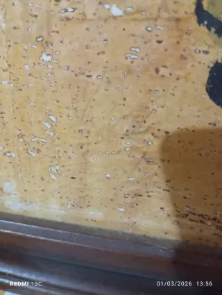 Quadro in sughero e legno