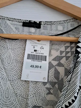 Vestido largo Oysho estampado S