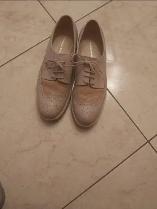 Scarpe MARINASEVAL beige con lacci