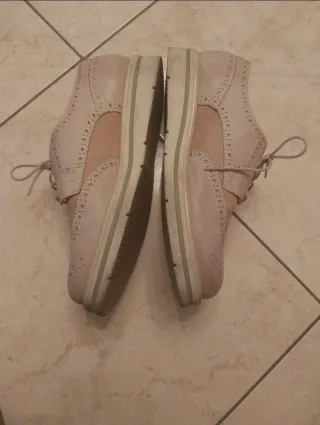 Scarpe MARINASEVAL beige con lacci