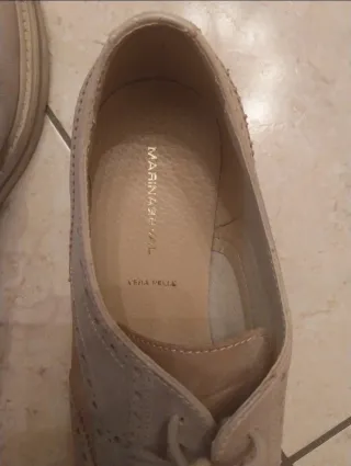 Scarpe MARINASEVAL beige con lacci
