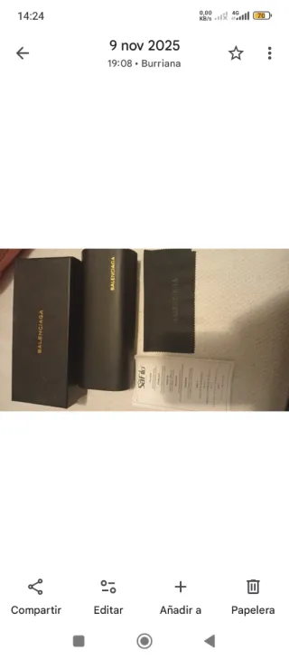 Gafas de sol Balenciaga blancas