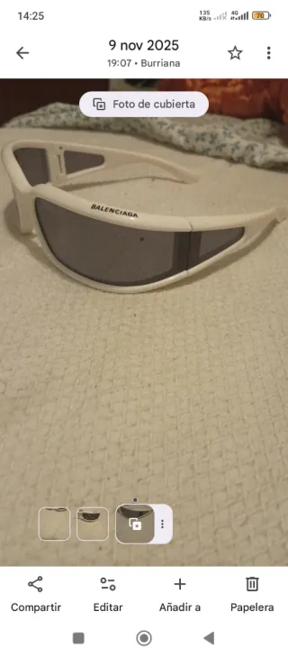 Gafas de sol Balenciaga blancas