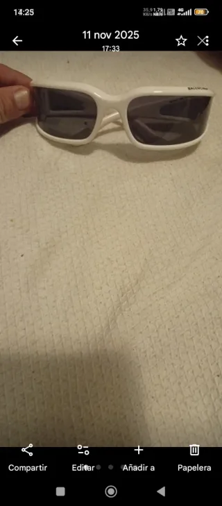 Gafas de sol Balenciaga blancas