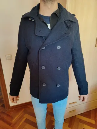 Abrigo azul marino talla S