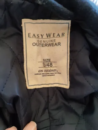 Abrigo azul marino talla S