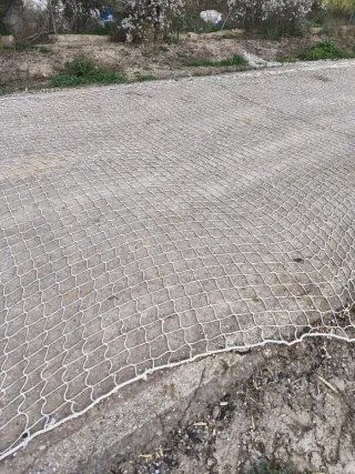 Red de seguridad obra 5x11m blanca