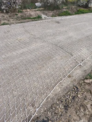 Red de seguridad obra 5x11m blanca