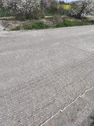 Red de seguridad obra 5x11m blanca