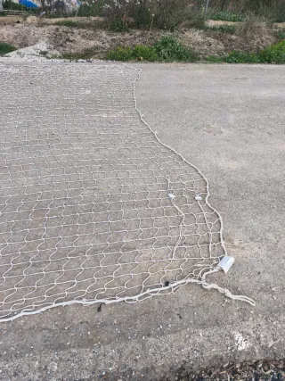 Red de seguridad obra 5x11m blanca