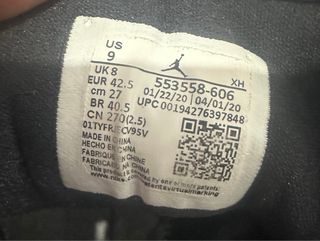 Zapatillas Nike Air Jordan 1 Rojas y Negras