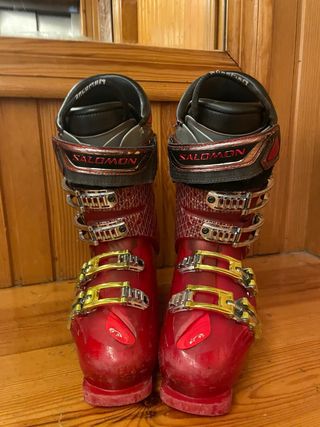 Botas de esquí Salomon rojas