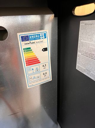 Estufa de gas Nevercold negra