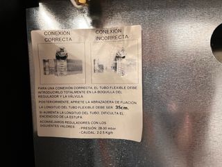 Estufa de gas Nevercold negra