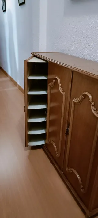 Zapatero taquillón de madera