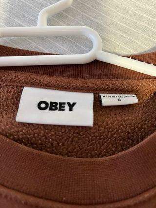 Sudadera Obey Hombre Marrón