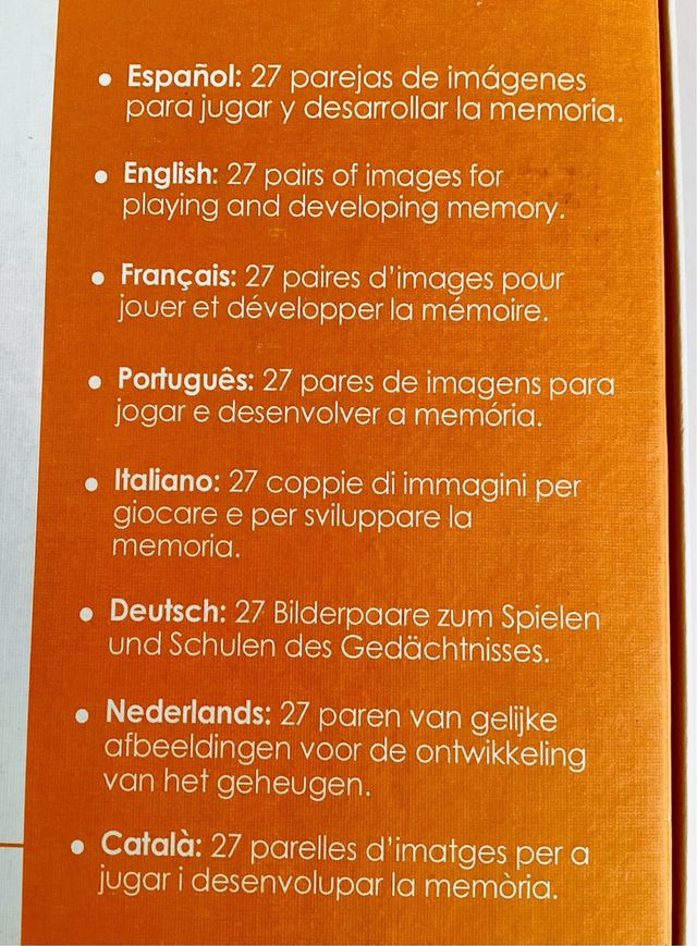 Juego de memoria Diset Memo Photo. A partir de 3a