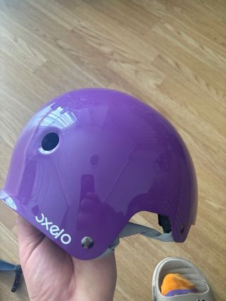 2 Cascos Oxelo Morado y Negro