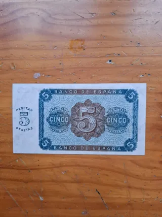 Billete 5 Pesetas Banco de España 1938