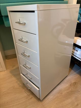 Cajonera Metálica Blanca Ikea Helmer