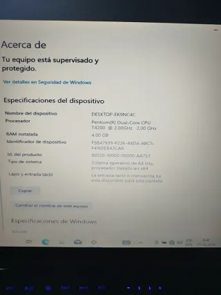 Ordenador portátil Gateway negro/marrón