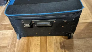 Maleta de viaje Dunlop negra y azul