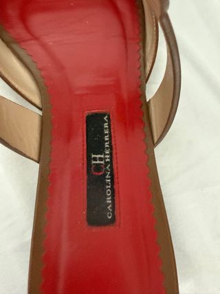 Mules Carolina Herrera Marrones